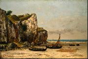 Gustave Courbet Beach in Normandy painting